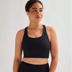 Girlfriend Collective Black Paloma Racerback Bra Women’s XL